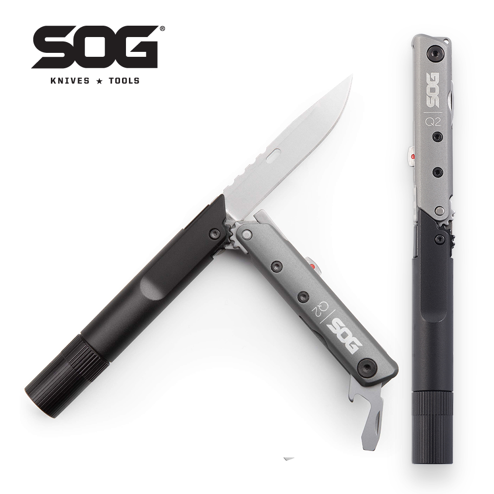 Edc Carry Knife - SOG BATON Q2 4 w 1