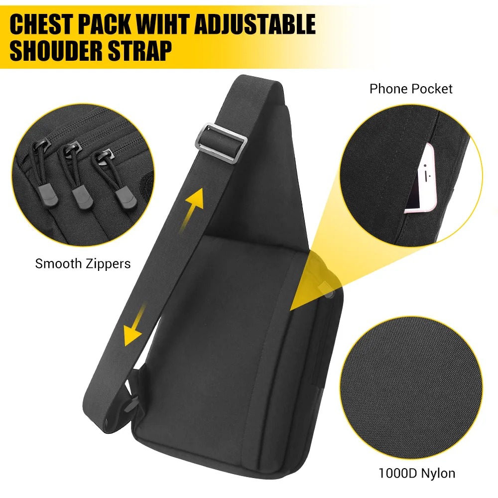 Taktyczna torba na pistolet, k – Edc Concealed Carry Sling Bag recenzja i cena