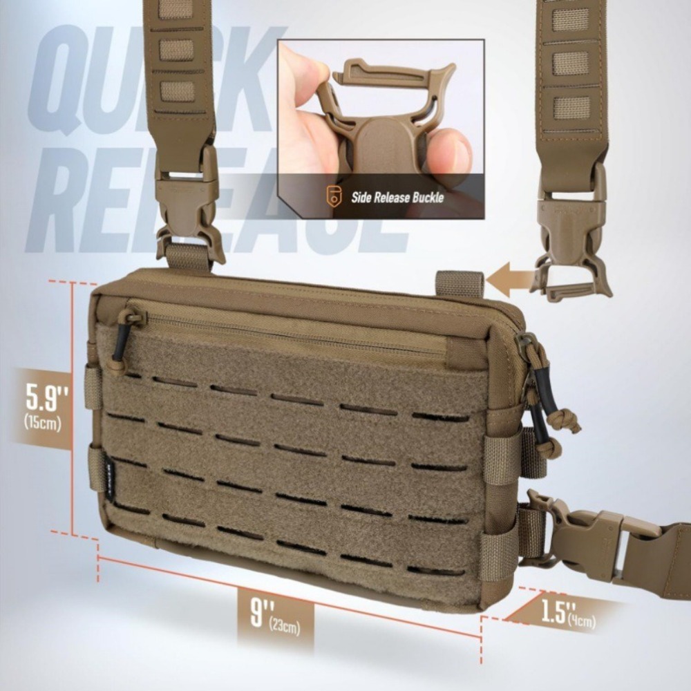 Modna męska torba na klatkę pi – Edc Carry Kit recenzja i cena